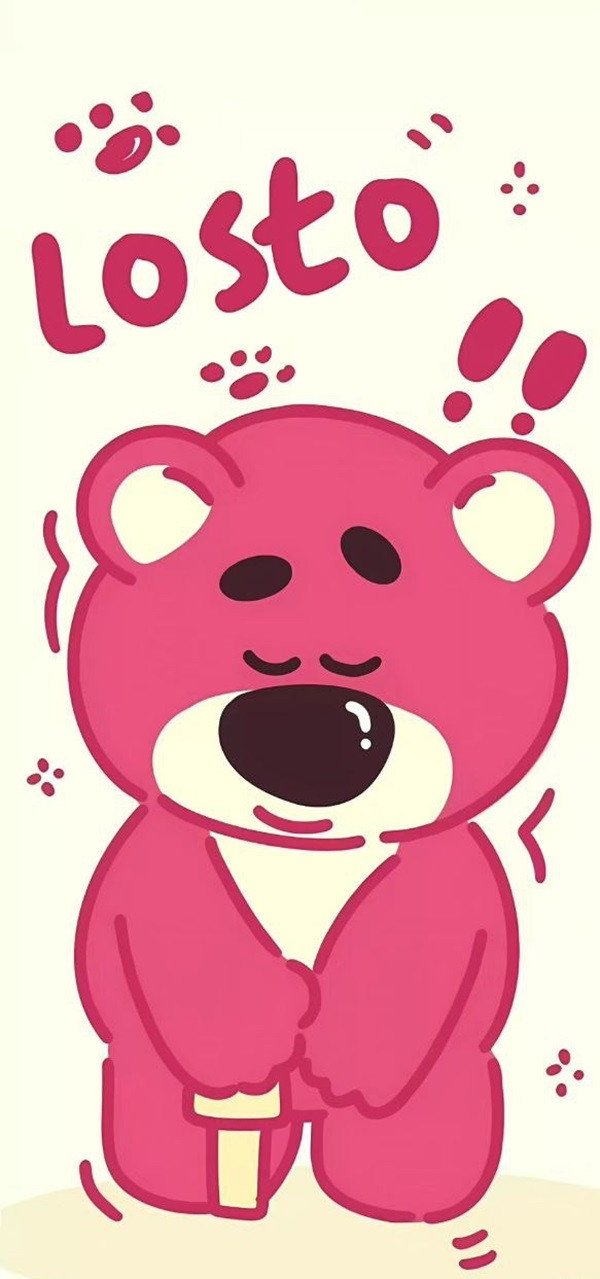 Hình nền gấu dâu Lotso suy tư