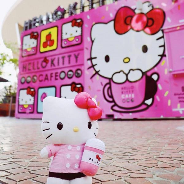 Hình nền Hello Kitty phong cách cổ điển cho máy tính