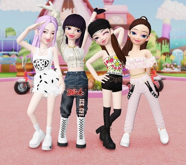 Hình nền Blackpink chibi - hoạt hình