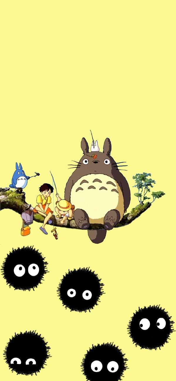 Hình nền điện thoại Totoro và Mei