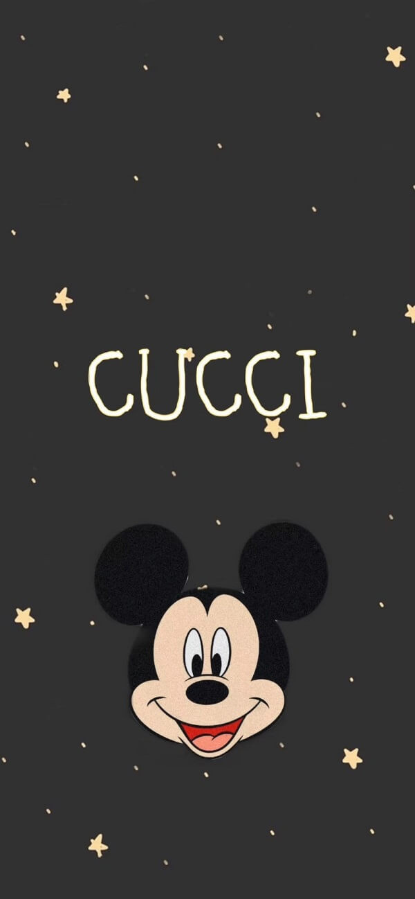 Hình nền Gucci Mickey hoa văn