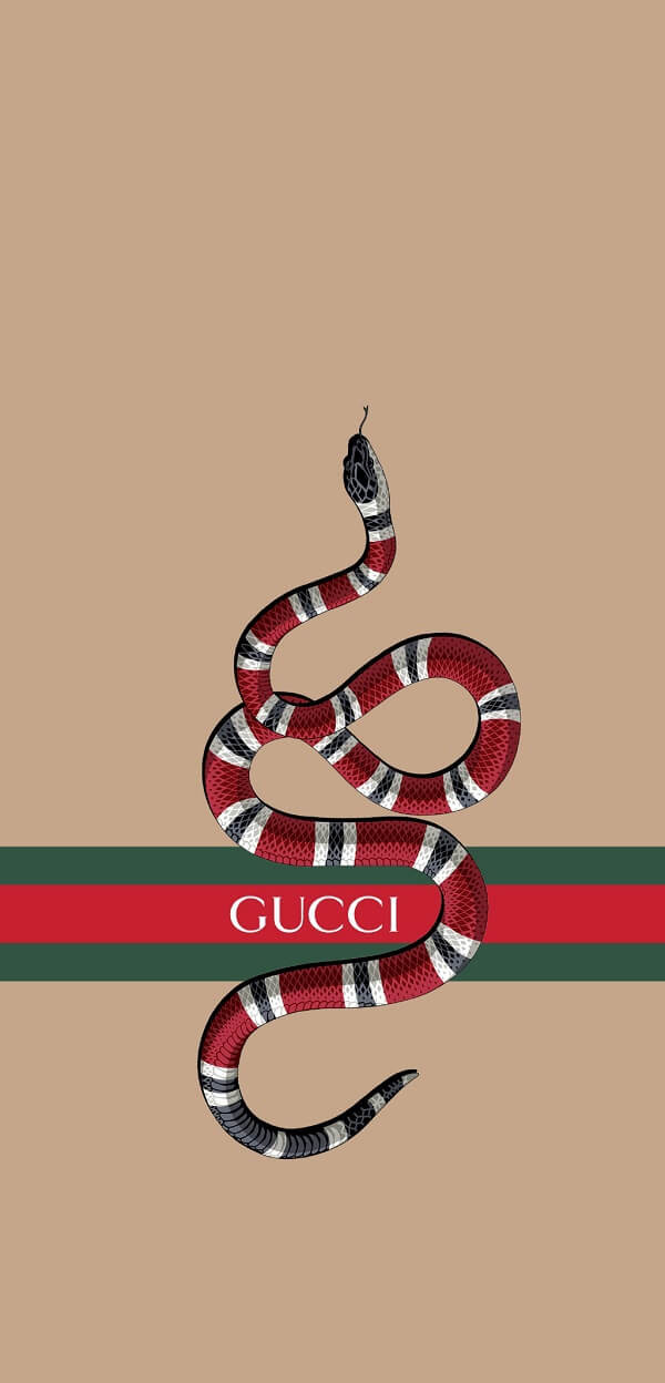 Hình nền Gucci cho iPhone với logo cổ điển