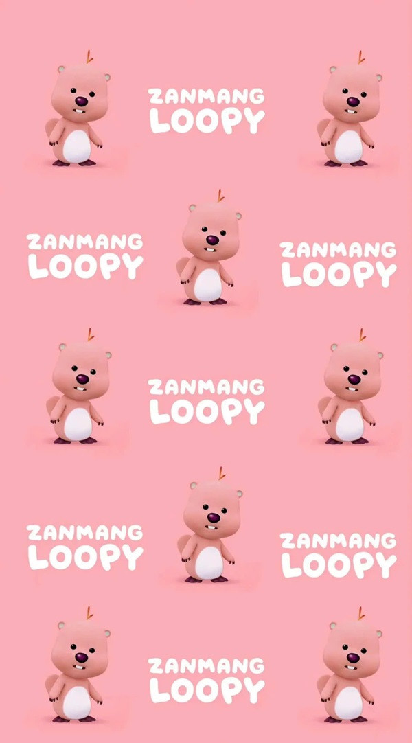 Hình nền Loopy cute đang ăn kem