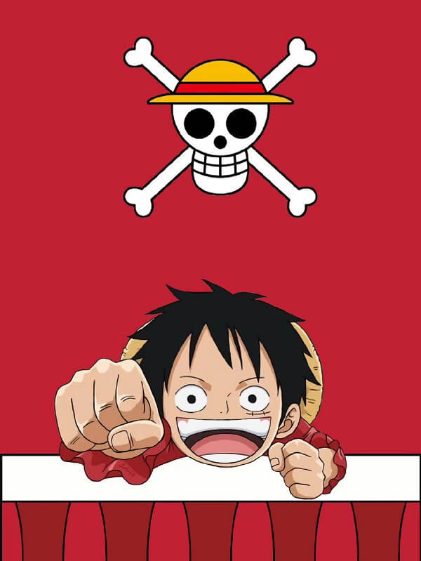 Hình nền Luffy chibi đáng yêu