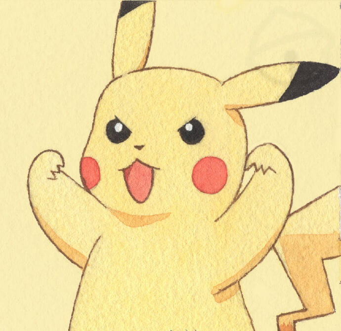 Pikachu và bóng bay trên máy tính