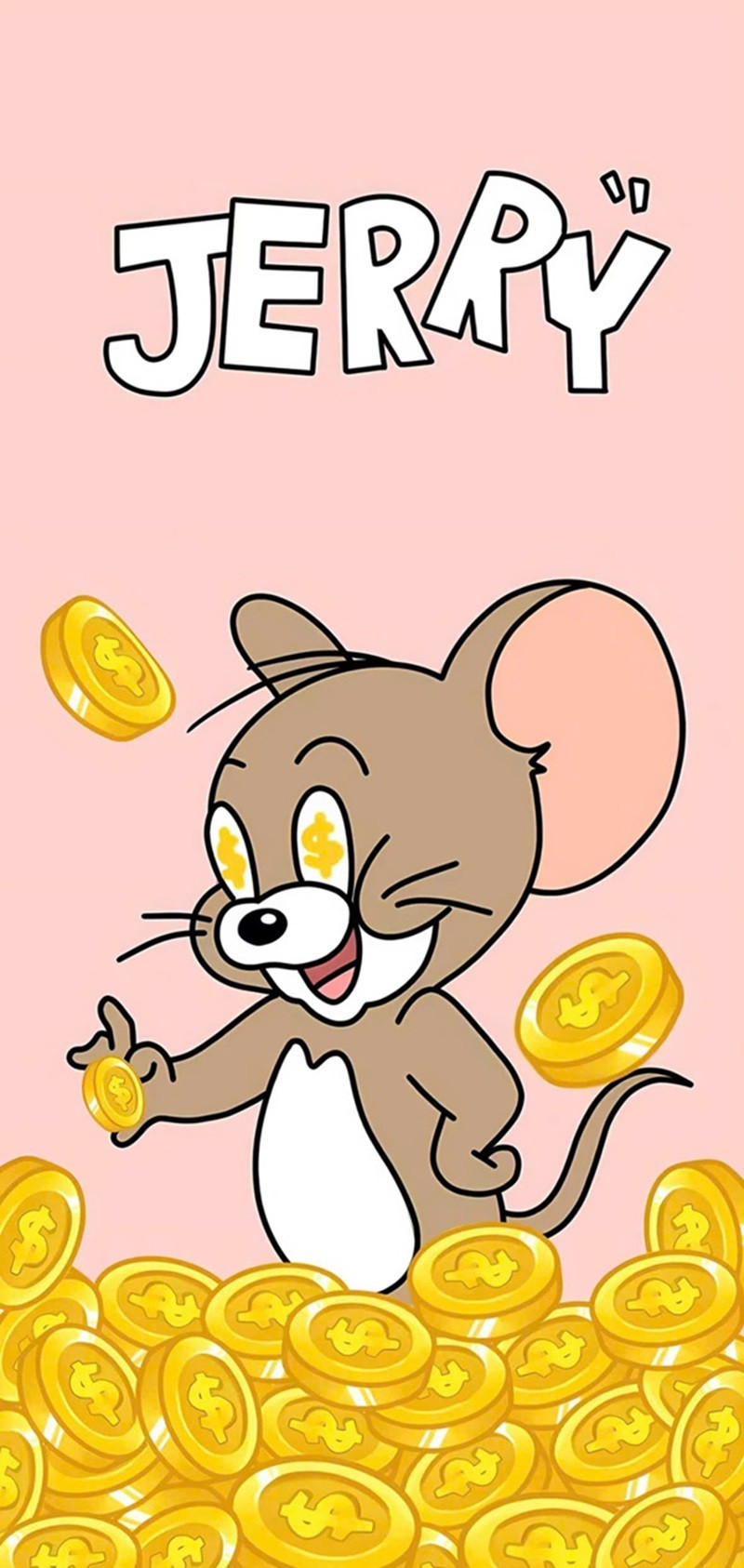 Hình nền Tom và Jerry 4K Tom ôm Jerry