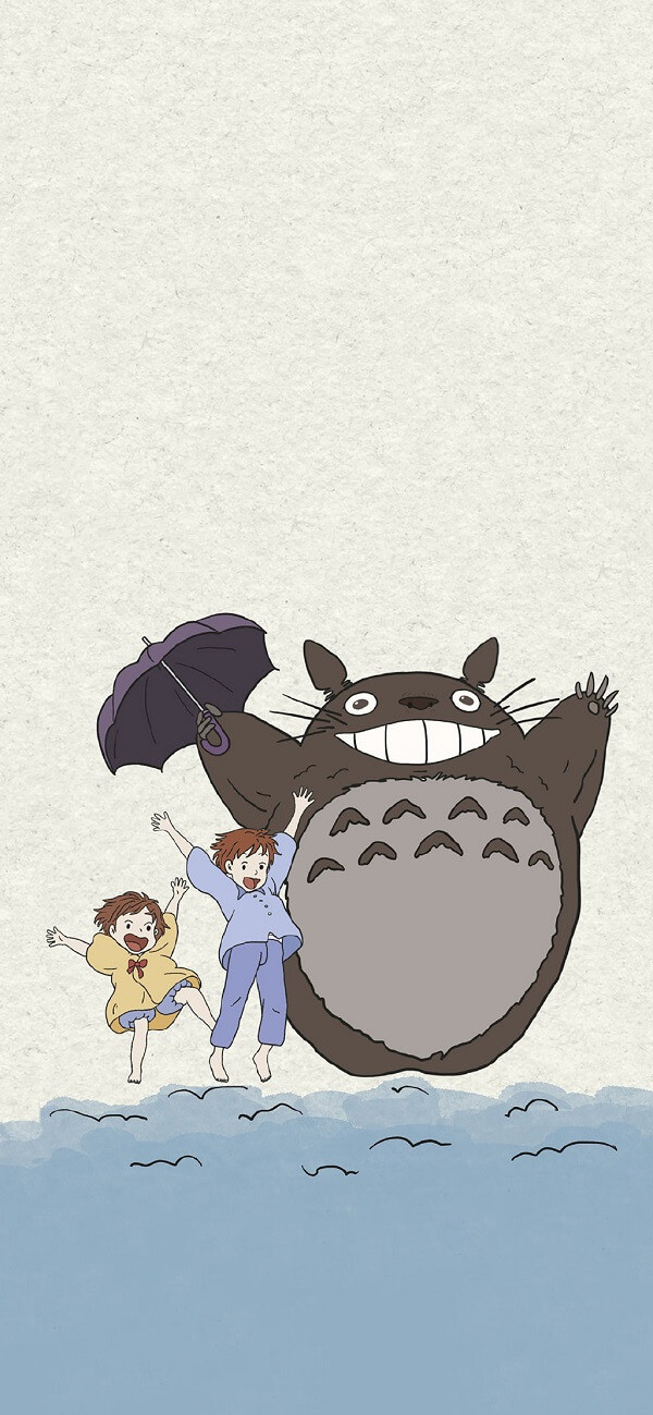 Hình nền Totoro và mèo xe buýt