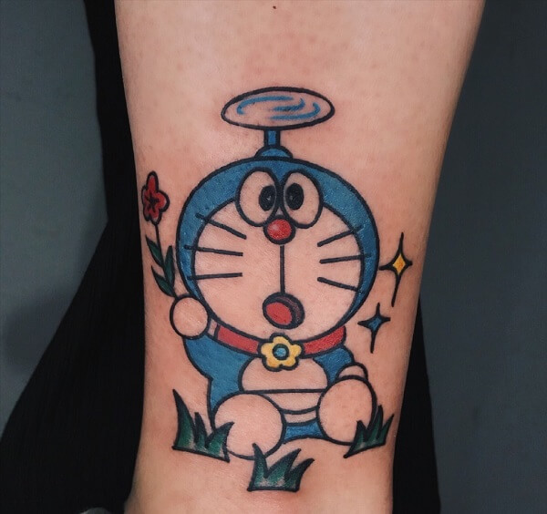 Hình xăm Doraemon và Doremi