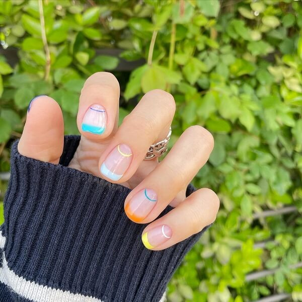 Mẫu nail đơn giản 2