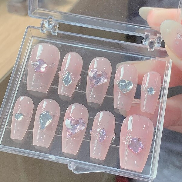 Mẫu nail box màu pastel nhẹ nhàng