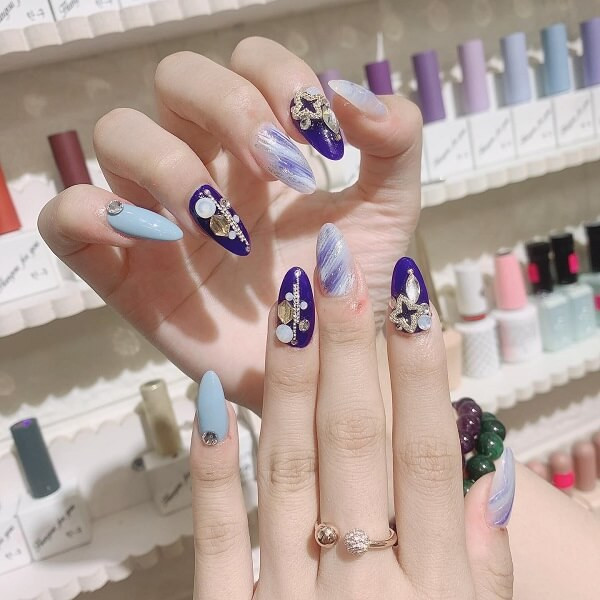 Mẫu nail đi biển đơn giản