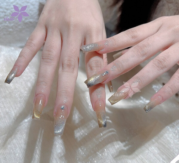 Mẫu nail mắt mèo 4