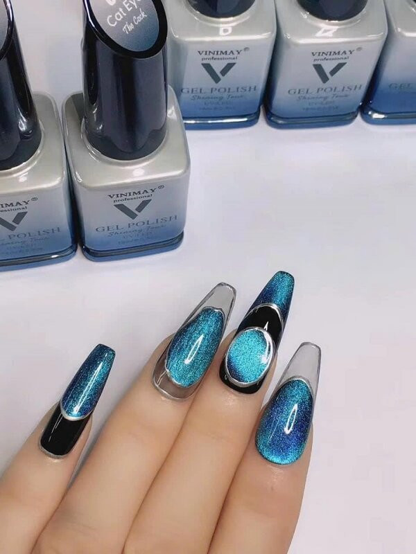 Mẫu nail mắt mèo 6