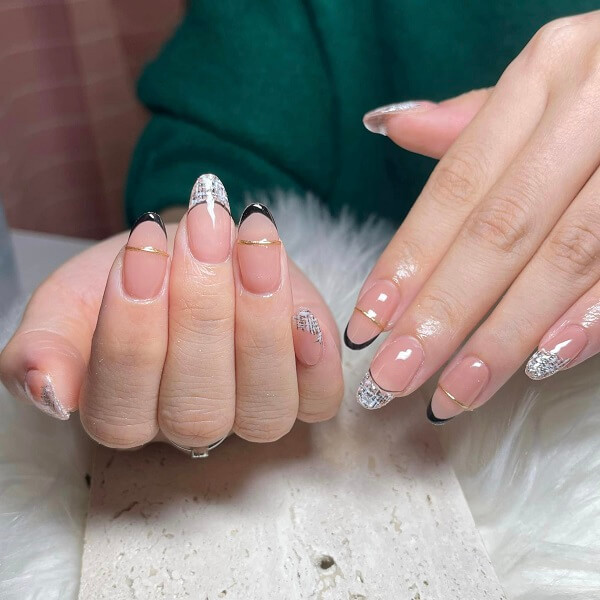 Mẫu nail ombre hồng 1