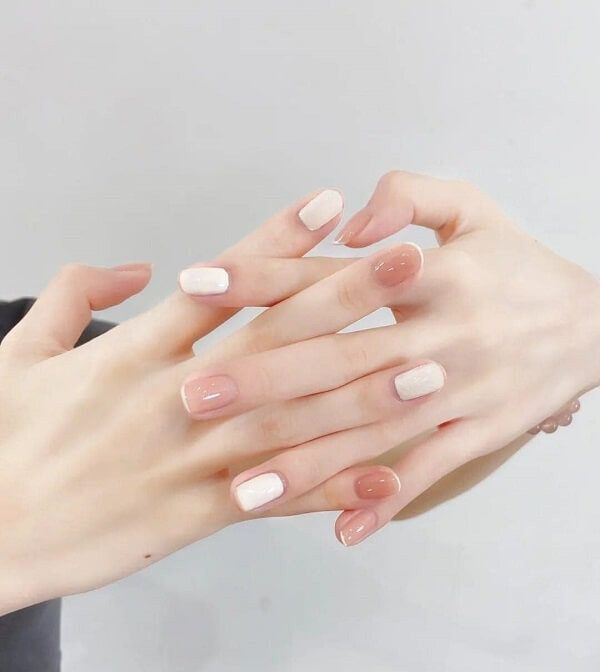 Mẫu nail trắng đẹp