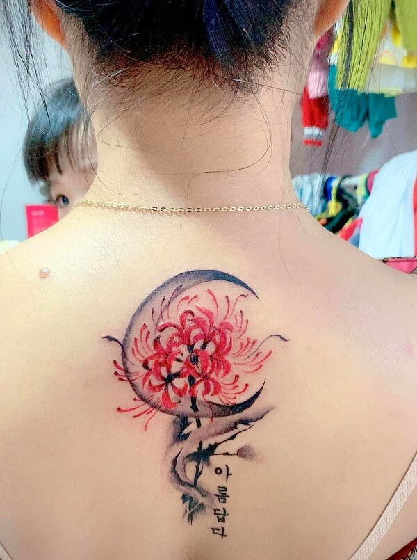 Tattoos hình xăm hoa bỉ ngạn 1