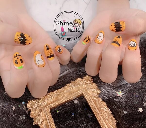 Vẽ nail hoạt hình phong cách Hàn Quốc